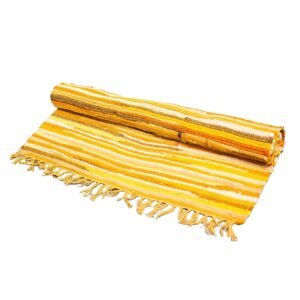 bG9jYWw6Ly9tZWRpYS85Ry9KRC82MFIzMEMxRzZSV0tKRDlHLzQxZjZkMTIzLmpwZWc.jpg Large Rag Rug - 150x90cm - premium quality - Sunrise Oranges