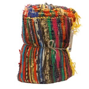 Yellow Luxury Rag Rug – 154 x 90 cm