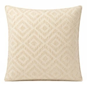 bG9jYWw6Ly9tZWRpYS85SC9FRS82MFIzMEMxSjZNUzNFRTlIL2VhODU4YWVkLmpwZw.jpg Neutral Geo Creme Cushion Cover – 60 x 60 cm