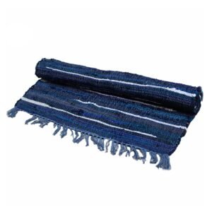 Charcoal Grey Large Rag Rug – 150 x 90 cm