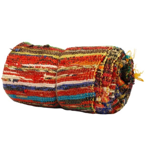 Yellow Luxury Rag Rug – 154 x 90 cm