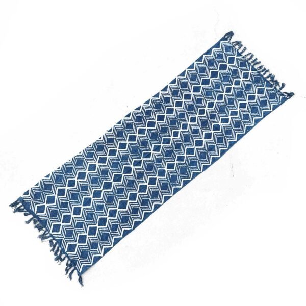 bG9jYWw6Ly9tZWRpYS85Si9HRS82MFIzMEMxRzZSV0tHRTlKL2Y2Mzc2YWJiLmpwZWc.jpg Handmade Indigo Heerak Runner – 170 x 60 cm