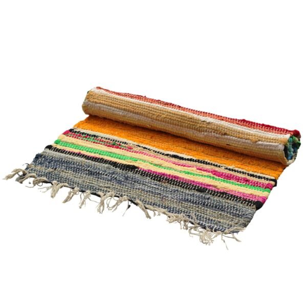 bG9jYWw6Ly9tZWRpYS85Si9KRC82MFIzMEMxRzZSV0tKRDlKLzJiMjE2Zjc3LmpwZWc.jpg Rainbow Rag Rug – 150 x 90 cm