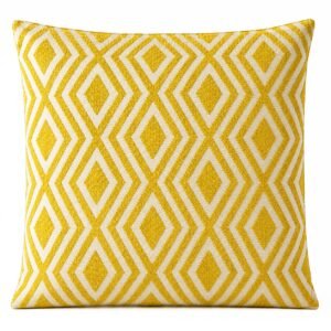 Mustard Diamonds Cushion Cover – 60 x 60 cm