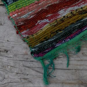 bG9jYWw6Ly9tZWRpYS85TS80RS82MFIzMEMxRzZNVzM0RTlNL2U5ZTQ2MGVjLmpwZWc.jpg Green Luxury Rag Rug – 151 x 90 cm
