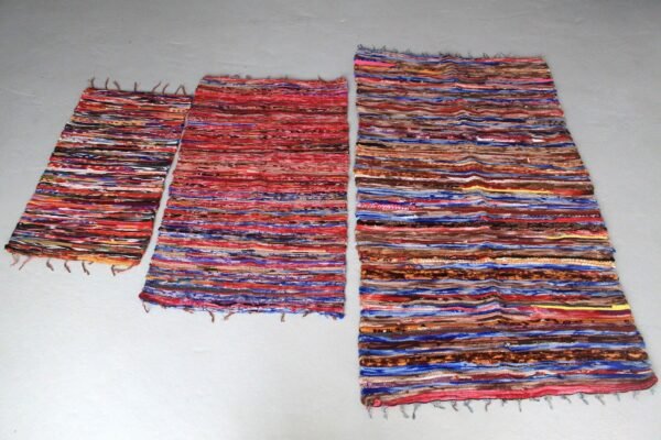 bG9jYWw6Ly9tZWRpYS85TS8wQy82MFIzMEMxRzZHVjMwQzlNLzYzNmJlNTRmLmpwZWc.jpg Large Recycled Cotton Rag Rug – 105 x 185 cm