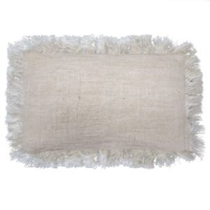 bG9jYWw6Ly9tZWRpYS85Ti80Qy82MFIzMEMxRzZSVDM0QzlOLzI5MmU4ODgzLmpwZWc.jpg Linen Lumbar Cushion Cover with Fringe – 30 x 50 cm