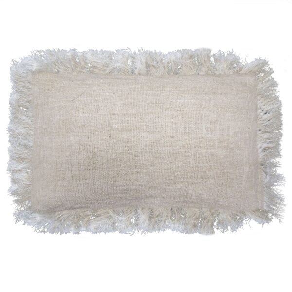 bG9jYWw6Ly9tZWRpYS85Ti80Qy82MFIzMEMxRzZSVDM0QzlOLzI5MmU4ODgzLmpwZWc.jpg Linen Lumbar Cushion Cover with Fringe – 30 x 50 cm