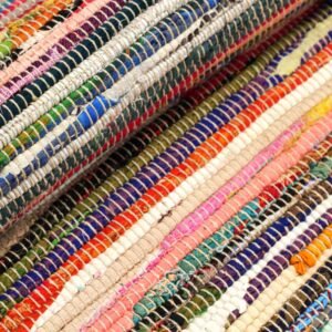 bG9jYWw6Ly9tZWRpYS85Ti9KRC82MFIzMEMxRzZSV0tKRDlOL2I4NDVmZWU3LmpwZWc.jpg Multicolour Rag Rug – 150 x 200 cm