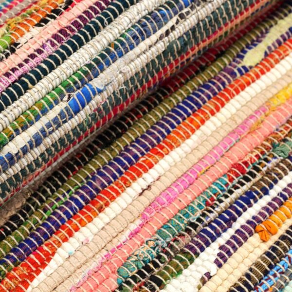 bG9jYWw6Ly9tZWRpYS85Ti9KRC82MFIzMEMxRzZSV0tKRDlOL2I4NDVmZWU3LmpwZWc.jpg Multicolour Rag Rug – 150 x 200 cm