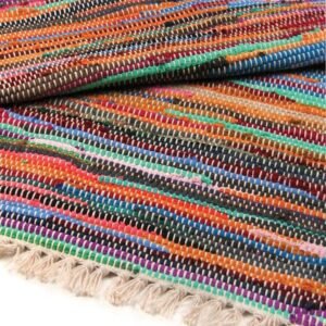Natural Luxury Rag Rug – 155 x 90 cm