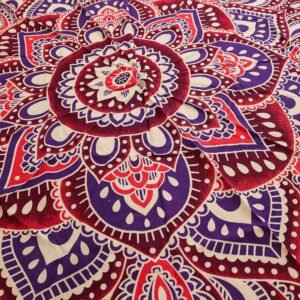 bG9jYWw6Ly9tZWRpYS85UC8yRS82MFIzMEMxSjY0VDMyRTlQLzgzYjU0NThhLmpwZw.jpg Pink & Purple Mandala Cotton Wall Hanging – 180 cm