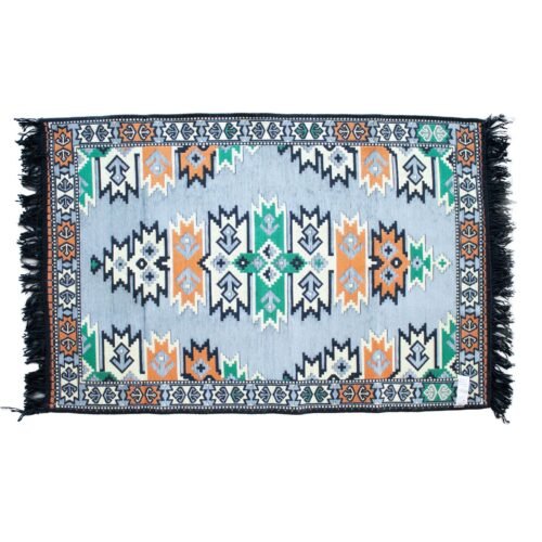 Charcoal kilim rug, 125 x 80 cm
