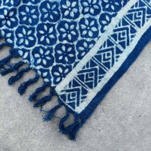 bG9jYWw6Ly9tZWRpYS85US9HRS82MFIzMEMxRzZSV0tHRTlRL2I5ZjE2NzI1LmpwZWc.jpg Madjid Tiles Handmade Indigo Runner – 170 x 60 cm