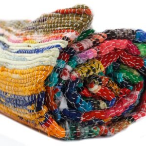 bG9jYWw6Ly9tZWRpYS85Uy82Qy82MFIzMEMxRzZNVzM2QzlTLzBmMWRlYmVkLmpwZWc.jpg Natural Luxury Rag Rug – 155 x 90 cm