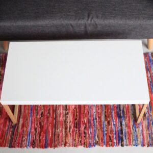 bG9jYWw6Ly9tZWRpYS85Uy8wQy82MFIzMEMxRzZHVjMwQzlTL2ZmNzIwODAwLmpwZWc.jpg Medium Recycled Cotton Rag Rug – 128 x 75 cm