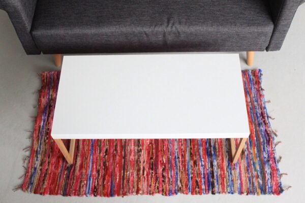 bG9jYWw6Ly9tZWRpYS85Uy8wQy82MFIzMEMxRzZHVjMwQzlTL2ZmNzIwODAwLmpwZWc.jpg Medium Recycled Cotton Rag Rug – 128 x 75 cm