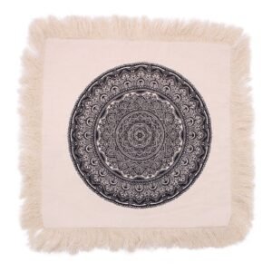 bG9jYWw6Ly9tZWRpYS8xRy80RC82MFIzMEMxRzZSVDM0RDFHL2RkYmRmMzBkLmpwZWc.jpg Black Traditional Mandala Cushion Cover – 45 x 45 cm