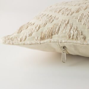 Neutral Geo Creme Lumbar Cushion Cover – 30 x 50 cm
