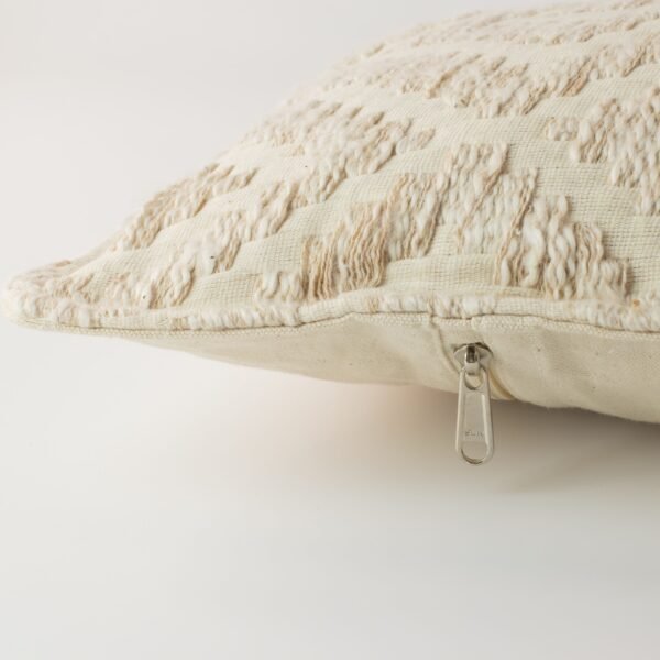 Neutral Geo Creme Lumbar Cushion Cover – 30 x 50 cm