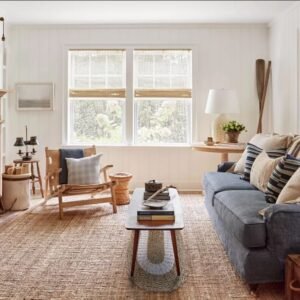 bG9jYWw6Ly9tZWRpYS8xSC8yQy82MFIzMEMxRzZSVDMyQzFILzAwNzEzNzBhLmpwZWc.jpg White & Tan Oval Seagrass Rug – 60 x 120 cm