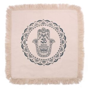 bG9jYWw6Ly9tZWRpYS8xSC9KRC82MFIzMEMxRzZSVDNKRDFIL2MwZGE0Zjg4LmpwZWc.jpg Green Hamsa Mandala Cushion Cover – 60 x 60 cm