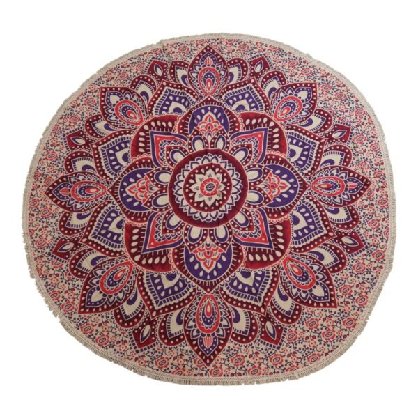 bG9jYWw6Ly9tZWRpYS8xSi80Qy82MFIzMEMxSjY0VDM0QzFKL2RhNWZiOWYwLmpwZw.jpg Pink & Purple Mandala Cotton Wall Hanging – 180 cm