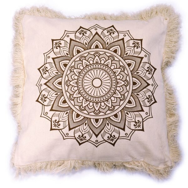 bG9jYWw6Ly9tZWRpYS8xSi80RC82MFIzMEMxRzZSVDM0RDFKL2U4MmJjYzkxLmpwZWc.jpg Bronze Lotus Mandala Cushion Cover – 45 x 45 cm