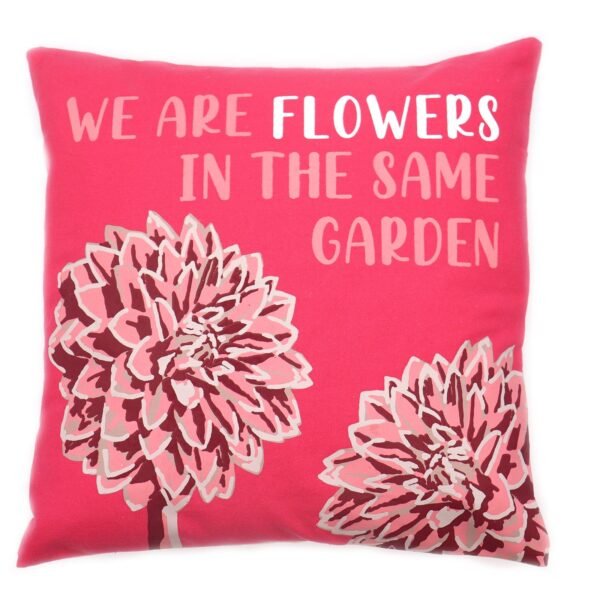 bG9jYWw6Ly9tZWRpYS8xSi9DRS82MFIzMEMxRzZSU0tDRTFKLzNhYzMzYzE3LmpwZWc-1.jpg We Are Flowers Printed Cotton Cushion Cover – Olive, Pink & Natural