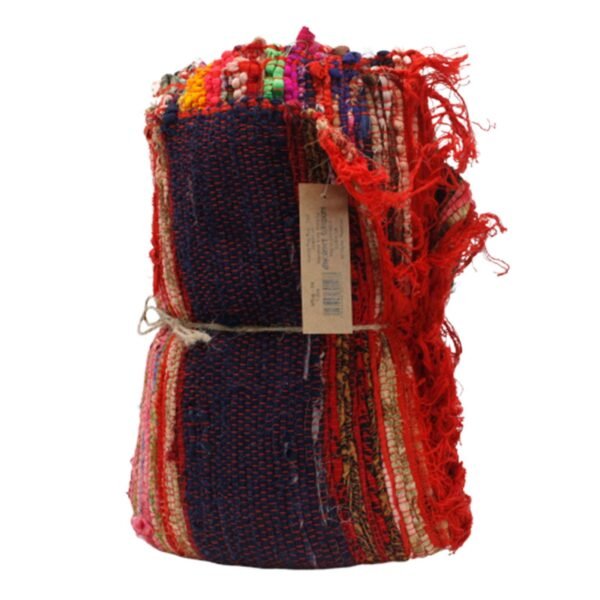Red Luxury Rag Rug – 150 x 90 cm