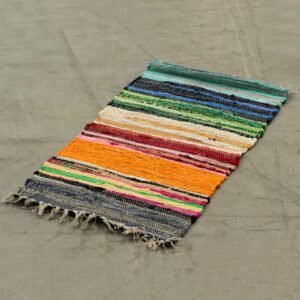 bG9jYWw6Ly9tZWRpYS8xSy9KRC82MFIzMEMxRzZSV0tKRDFLL2E0YzQ1MzRkLmpwZWc.jpg Large Rag Rug - 150x90cm - premium quality - Rainbow Colours