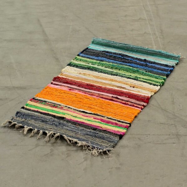 bG9jYWw6Ly9tZWRpYS8xSy9KRC82MFIzMEMxRzZSV0tKRDFLL2E0YzQ1MzRkLmpwZWc.jpg Rainbow rag rug, 150 x 90 cm