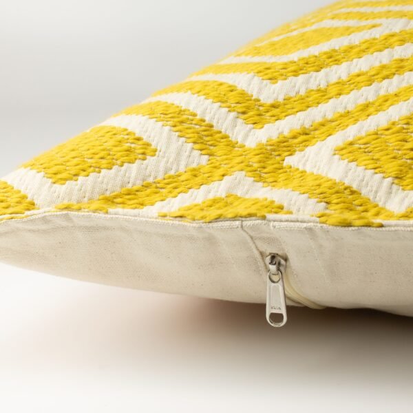 Mustard Diamonds Cushion Cover – 60 x 60 cm