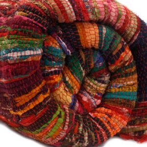 Red Luxury Rag Rug – 150 x 90 cm