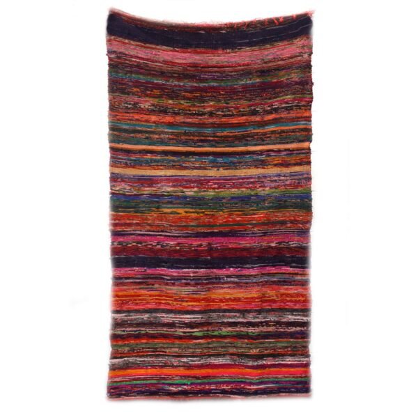 Red Luxury Rag Rug – 150 x 90 cm