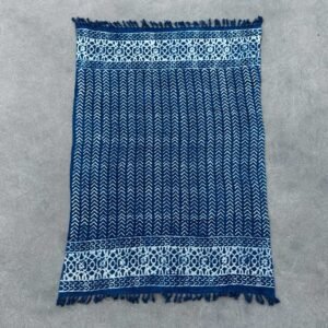 bG9jYWw6Ly9tZWRpYS8xUC9HRS82MFIzMEMxRzZSV0tHRTFQL2Y5OWRkMTQyLmpwZWc.jpg Seedha Arrows Handmade Indigo Throw – 170 x 120 cm