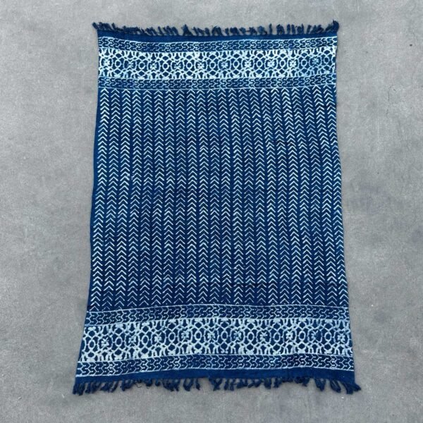 bG9jYWw6Ly9tZWRpYS8xUC9HRS82MFIzMEMxRzZSV0tHRTFQL2Y5OWRkMTQyLmpwZWc.jpg Seedha Arrows Handmade Indigo Throw – 170 x 120 cm