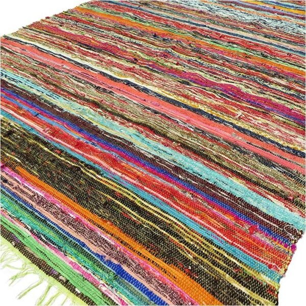 bG9jYWw6Ly9tZWRpYS8xUi80RS82MFIzMEMxRzZNVzM0RTFSLzExZmU2Mzg3LmpwZWc.jpg Green Luxury Rag Rug – 151 x 90 cm