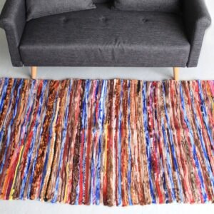 bG9jYWw6Ly9tZWRpYS8xUi8wQy82MFIzMEMxRzZHVjMwQzFSLzc4NjE3ZDQ3LmpwZWc.jpg Large Recycled Cotton Rag Rug – 105 x 185 cm