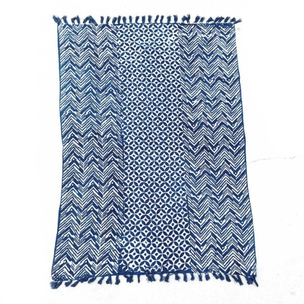 bG9jYWw6Ly9tZWRpYS8xUi9HRS82MFIzMEMxRzZSV0tHRTFSLzIyYjkwNDIzLmpwZWc.jpg Namoona Waves Handmade Indigo Throw – 170 x 120 cm