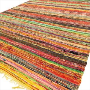 bG9jYWw6Ly9tZWRpYS8xUy82Qy82MFIzMEMxRzZNVzM2QzFTL2M3OTkzZmJjLmpwZWc.jpg Yellow Luxury Rag Rug – 154 x 90 cm