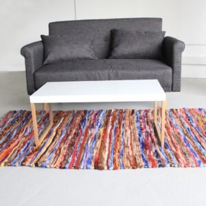 bG9jYWw6Ly9tZWRpYS8xUy8wQy82MFIzMEMxRzZHVjMwQzFTL2ZiNjU3OTMzLmpwZWc.jpg Large Recycled Cotton Rag Rug – 105 x 185 cm