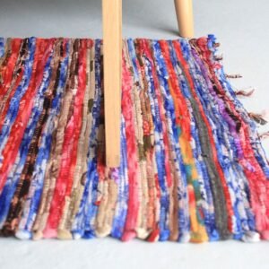 bG9jYWw6Ly9tZWRpYS9ISi8wQy82MFIzMEMxRzZHVjMwQ0hKLzExZGU4ZDZlLmpwZWc.jpg Medium Recycled Cotton Rag Rug – 128 x 75 cm