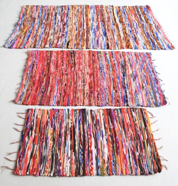 bG9jYWw6Ly9tZWRpYS9ITS8wQy82MFIzMEMxRzZHVjMwQ0hNLzYzNmExY2IzLmpwZWc.jpg Medium Recycled Cotton Rag Rug – 128 x 75 cm