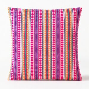Neon Stripes Cushion Cover – 60 x 60 cm