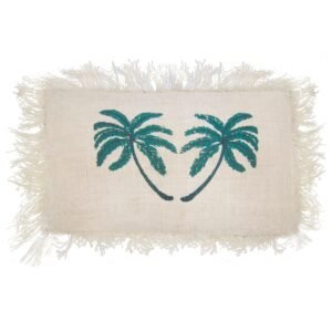bG9jYWw6Ly9tZWRpYS9IUC80Qy82MFIzMEMxRzZSVDM0Q0hQLzg3ZWQ3YjYwLmpwZWc.jpg Palm Tree Linen Lumbar Cushion Cover with Fringe – 30 x 50 cm