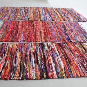 bG9jYWw6Ly9tZWRpYS9IUC8wQy82MFIzMEMxRzZHVjMwQ0hQL2U5ZjYwZmYwLmpwZWc.jpg Small Recycled Cotton Rag Rug – 50 x 90 cm