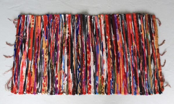 bG9jYWw6Ly9tZWRpYS9IUS8wQy82MFIzMEMxRzZHVjMwQ0hRLzgzNTQyZWZiLmpwZWc.jpg Small Recycled Cotton Rag Rug – 50 x 90 cm