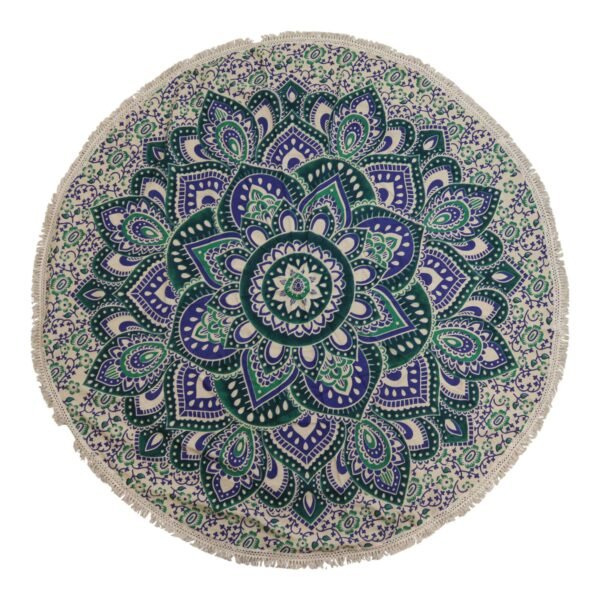 bG9jYWw6Ly9tZWRpYS9TSC80Qy82MFIzMEMxSjY0U0s0Q1NIL2Q2MTVjNGRlLmpwZw.jpg Teal and blue mandala cotton wall hanging, 130 cm