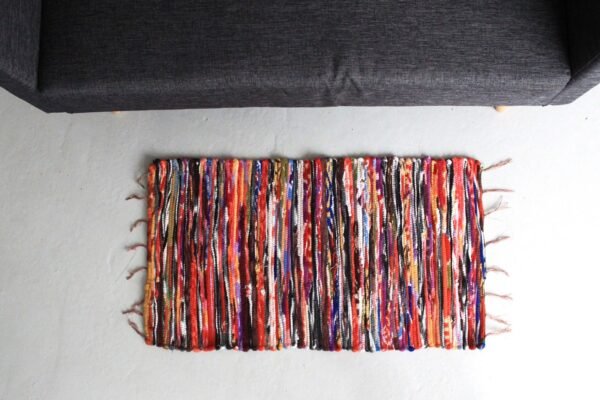 bG9jYWw6Ly9tZWRpYS9TSC8wQy82MFIzMEMxRzZHVjMwQ1NILzFjZmE0NTg3LmpwZWc.jpg Small Recycled Cotton Rag Rug – 50 x 90 cm